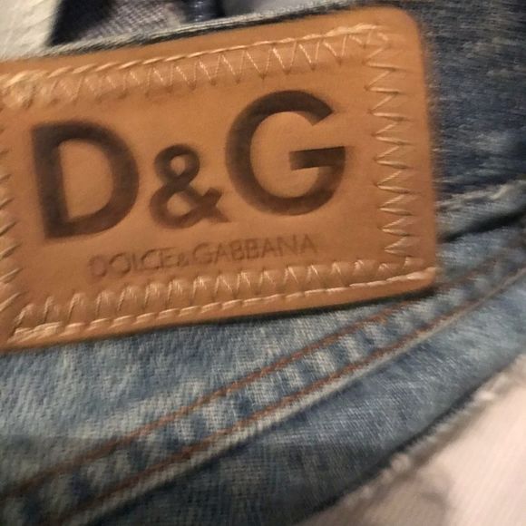 Dolce & Gabbana| 2-Tone Leg | Distressed | Luxury Denim Jeans - Picture 14 of 15